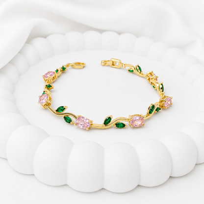 AD Stone Tulip Bracelet for Women & Girls