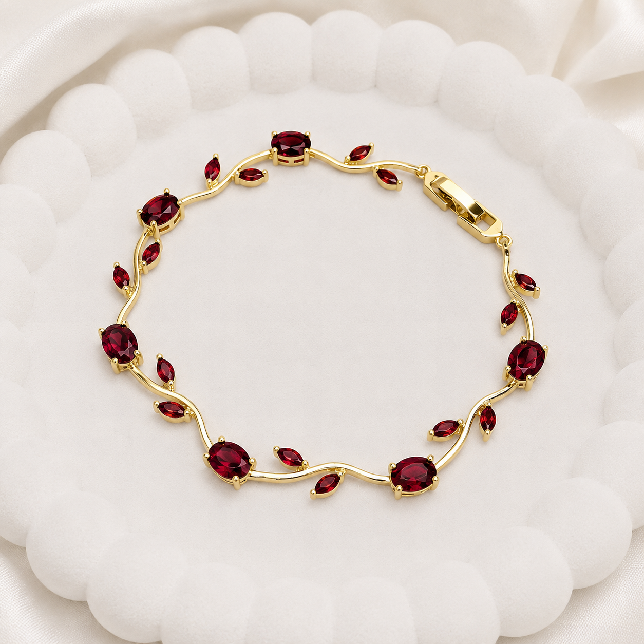 AD Stone Tulip Bracelet for Women & Girls