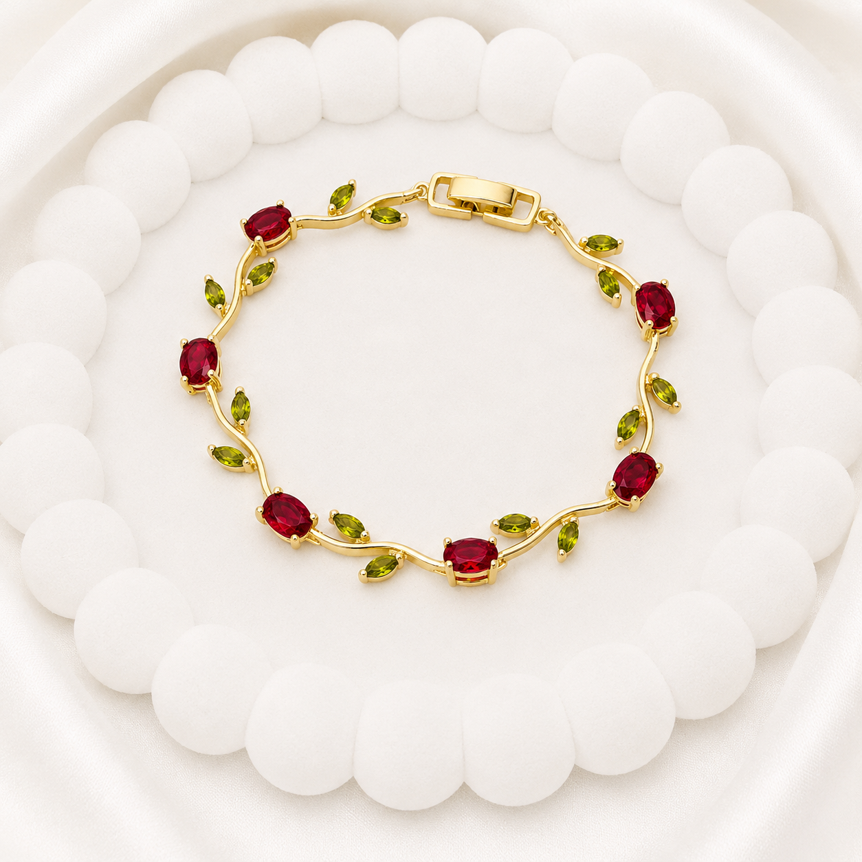 AD Stone Tulip Bracelet for Women & Girls