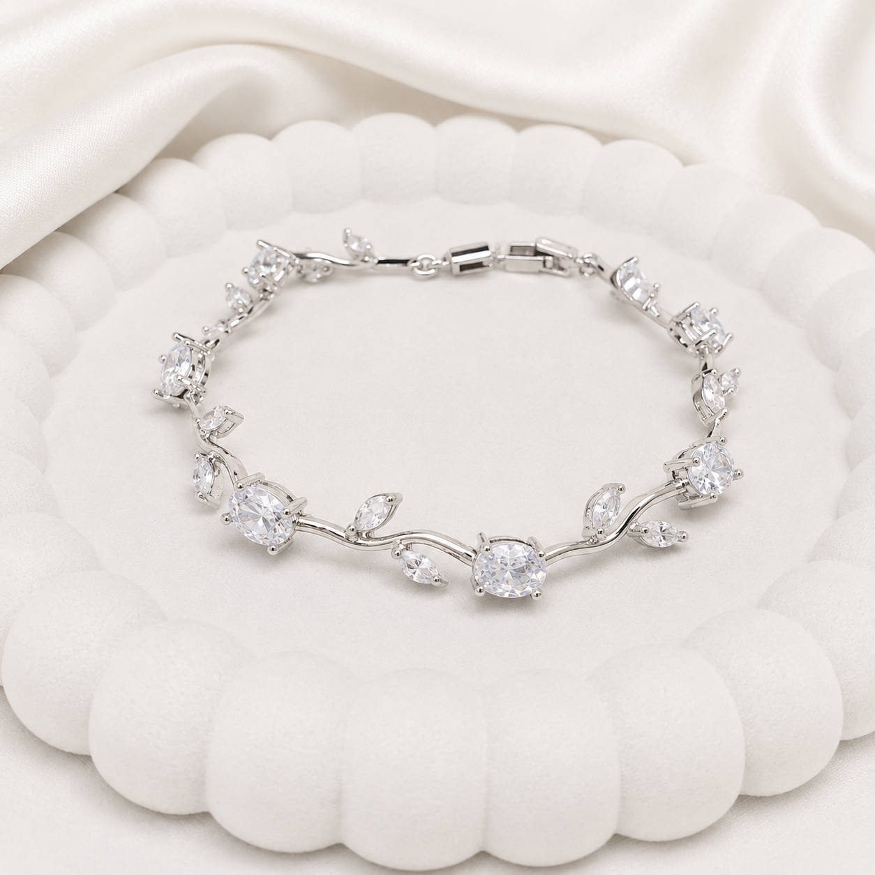 AD Stone Tulip Bracelet for Women & Girls