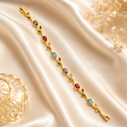 AD Stone Tulip Bracelet for Women & Girls