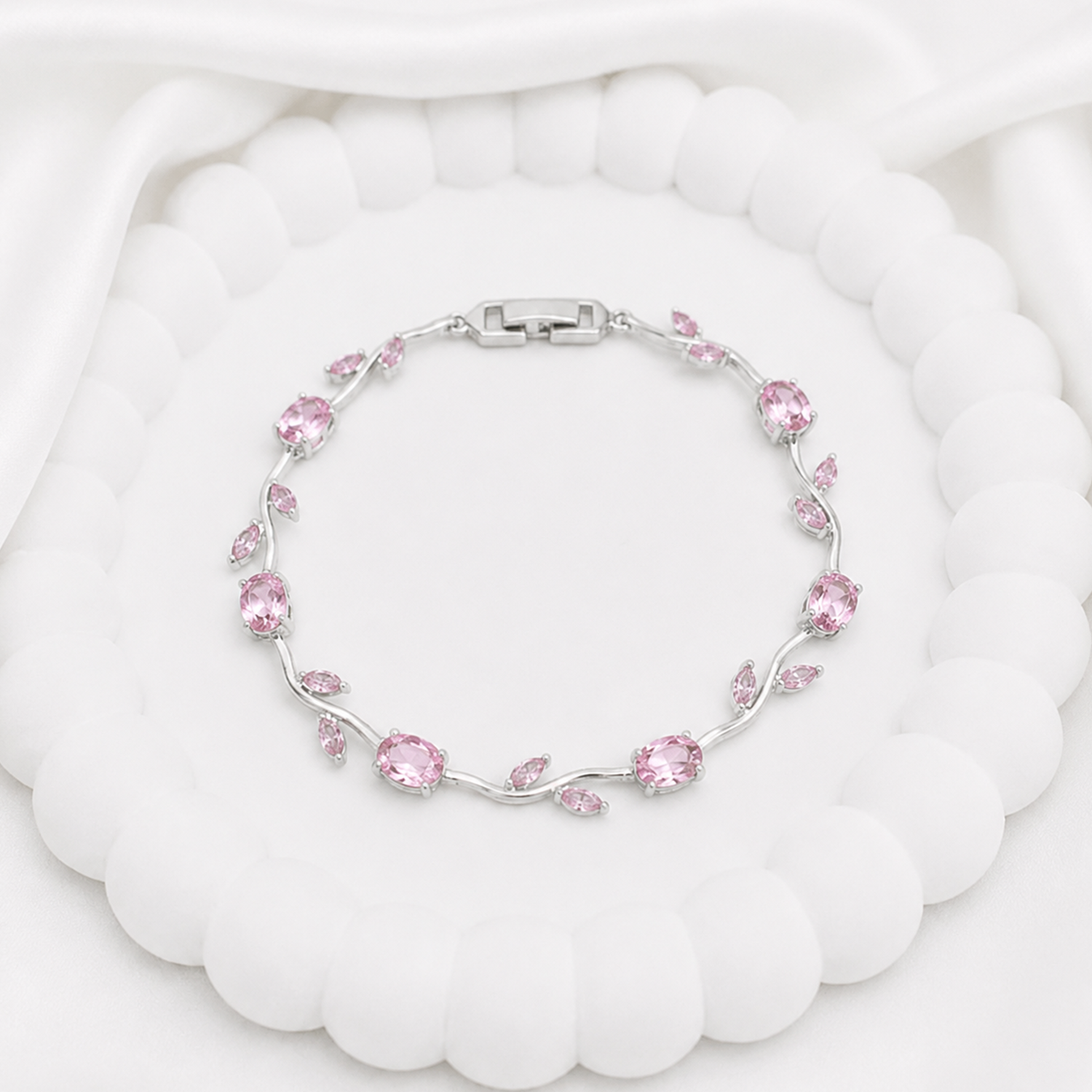 AD Stone Tulip Bracelet for Women & Girls