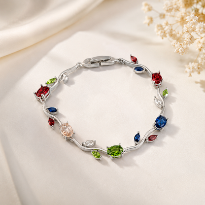 AD Stone Tulip Bracelet for Women & Girls