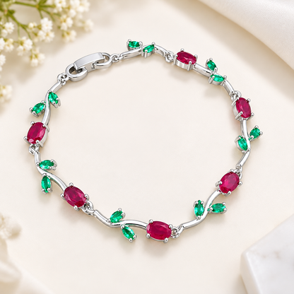 AD Stone Tulip Bracelet for Women & Girls