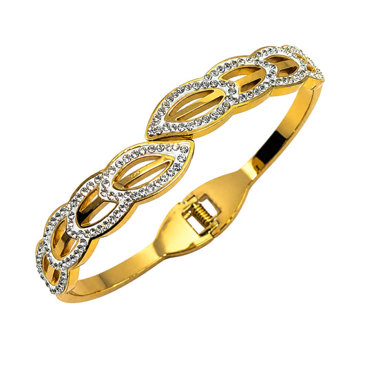 Stylish Conjoined Infinity Design Ad Stone Bracelet for Girls & Women