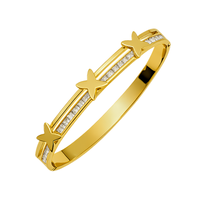 Stunning Star Inlaid Design AD Stone Bracelet for Girls & Women