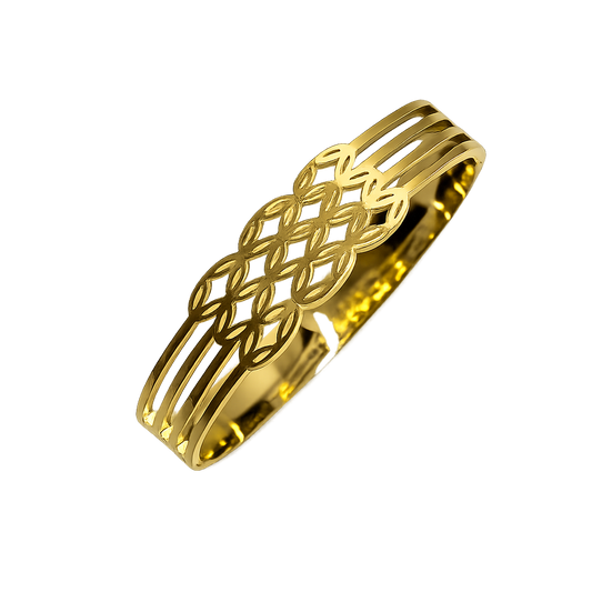 Stylish Bind Leaves Floral Design AD Stone Bracelet for Girls & Women