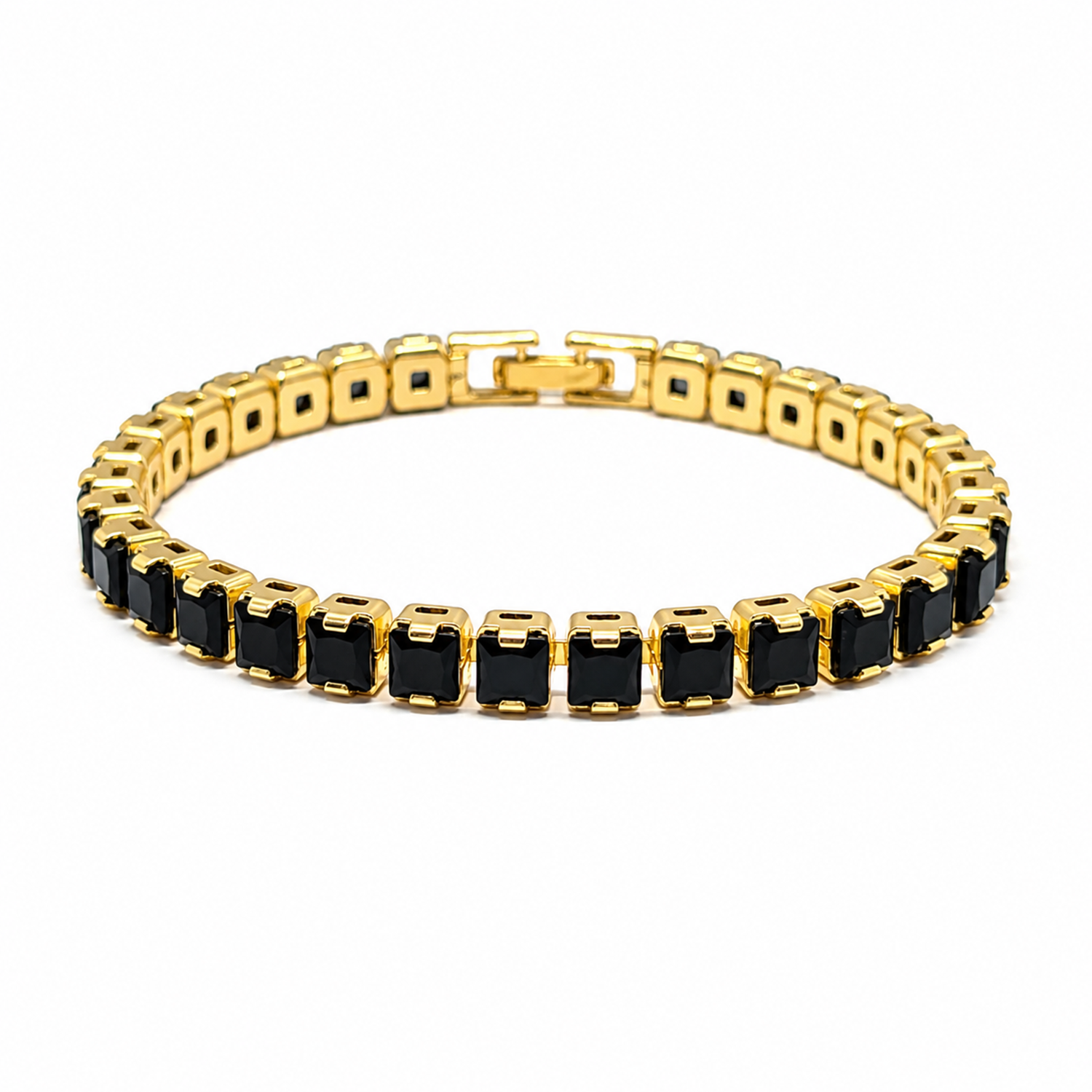 CZ Stone Princess Tennis Bracelet With Hinged Clasp For Girls & Women's