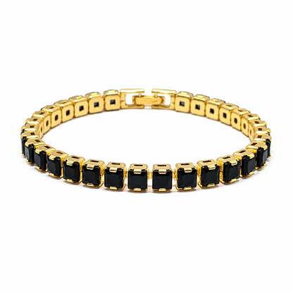 CZ Stone Princess Tennis Bracelet With Hinged Clasp For Girls & Women's