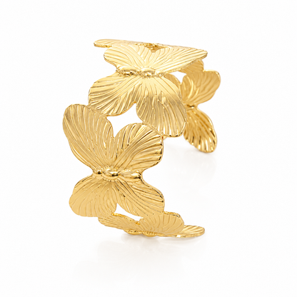 Golden Butterfly Cuff Bracelet for Women & Girls
