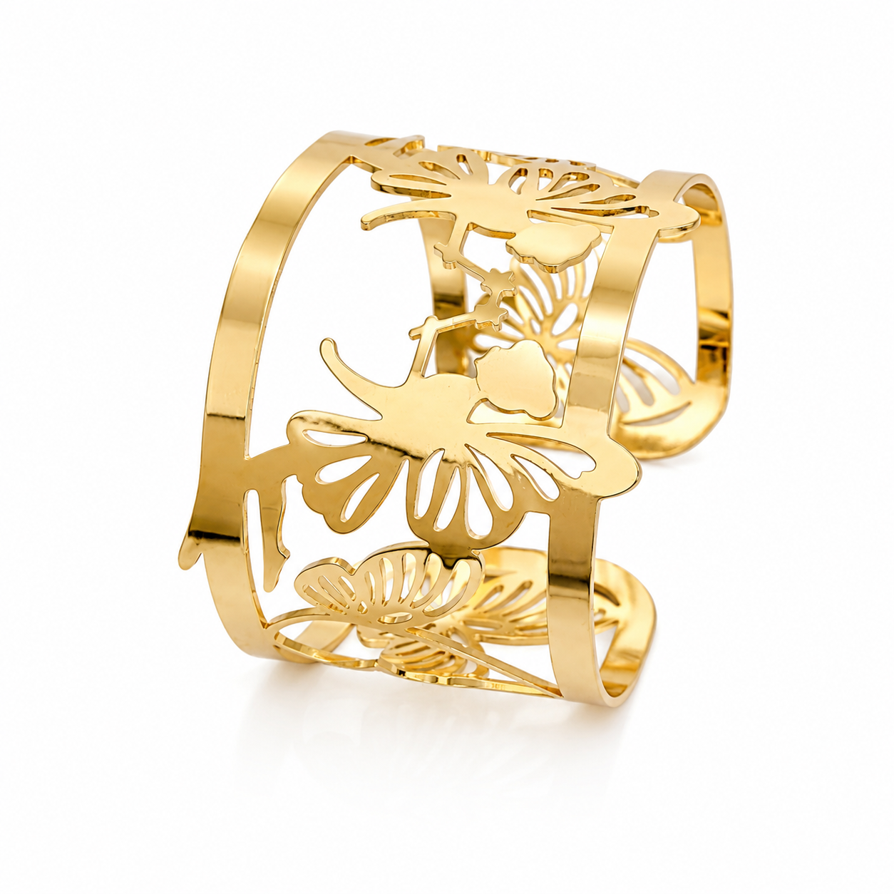 Golden Angle Cuff Bracelet for Women & Girls