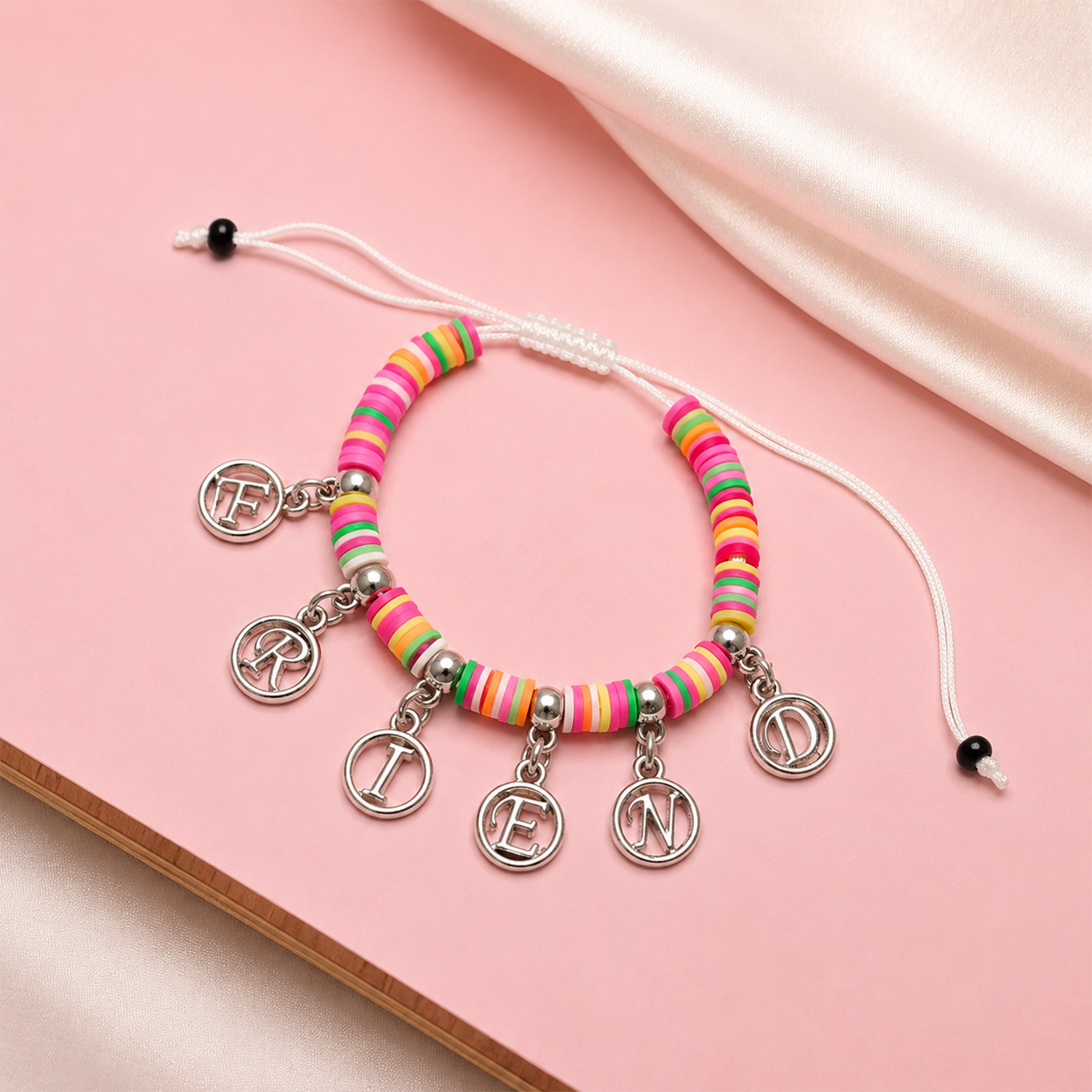 Colorful Rubber Beads Friendship Day Bracelets for Kids, Boys & Girls