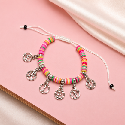 Colorful Rubber Beads Friendship Day Bracelets for Kids, Boys & Girls