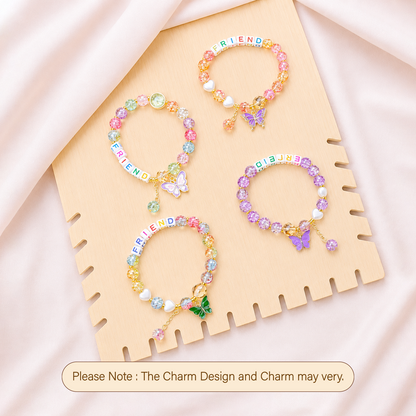 Colorful Butterfly Charm Friendship Day Bracelets for Kids, Boys & Girls