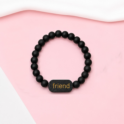 Round Natural Beaded Friendship Day Bracelets for Kids, Boys & Girls