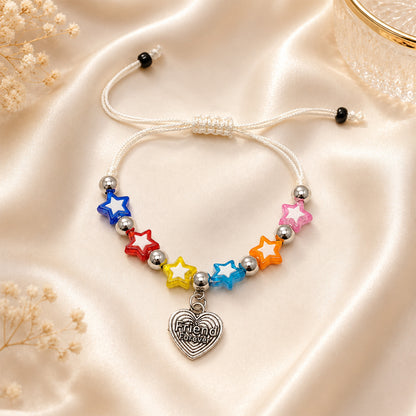 Colorful Star Beaded Bracelet Friendship Day Bracelets for Kids, Boys & Girls
