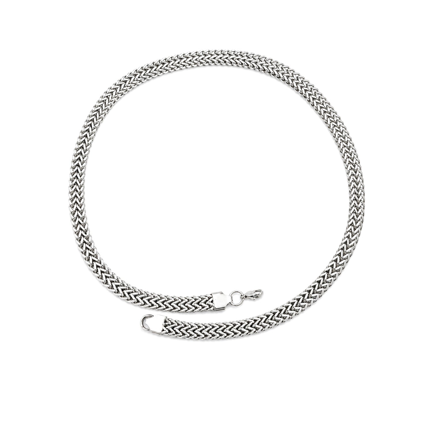 Square Box Interlink Stainless Steel Chain for Men & Women