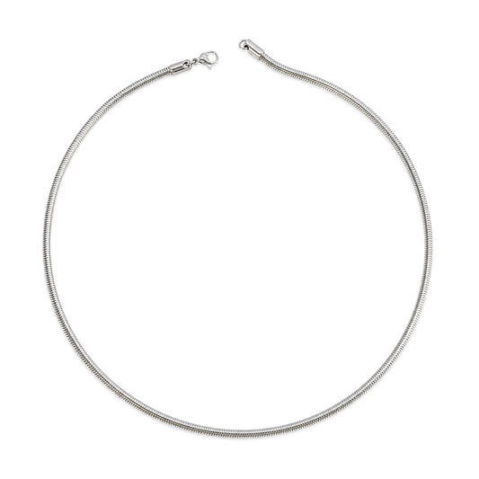 Stylish Twisted Rope Link Design Stainless Steel Chain For Men & Women