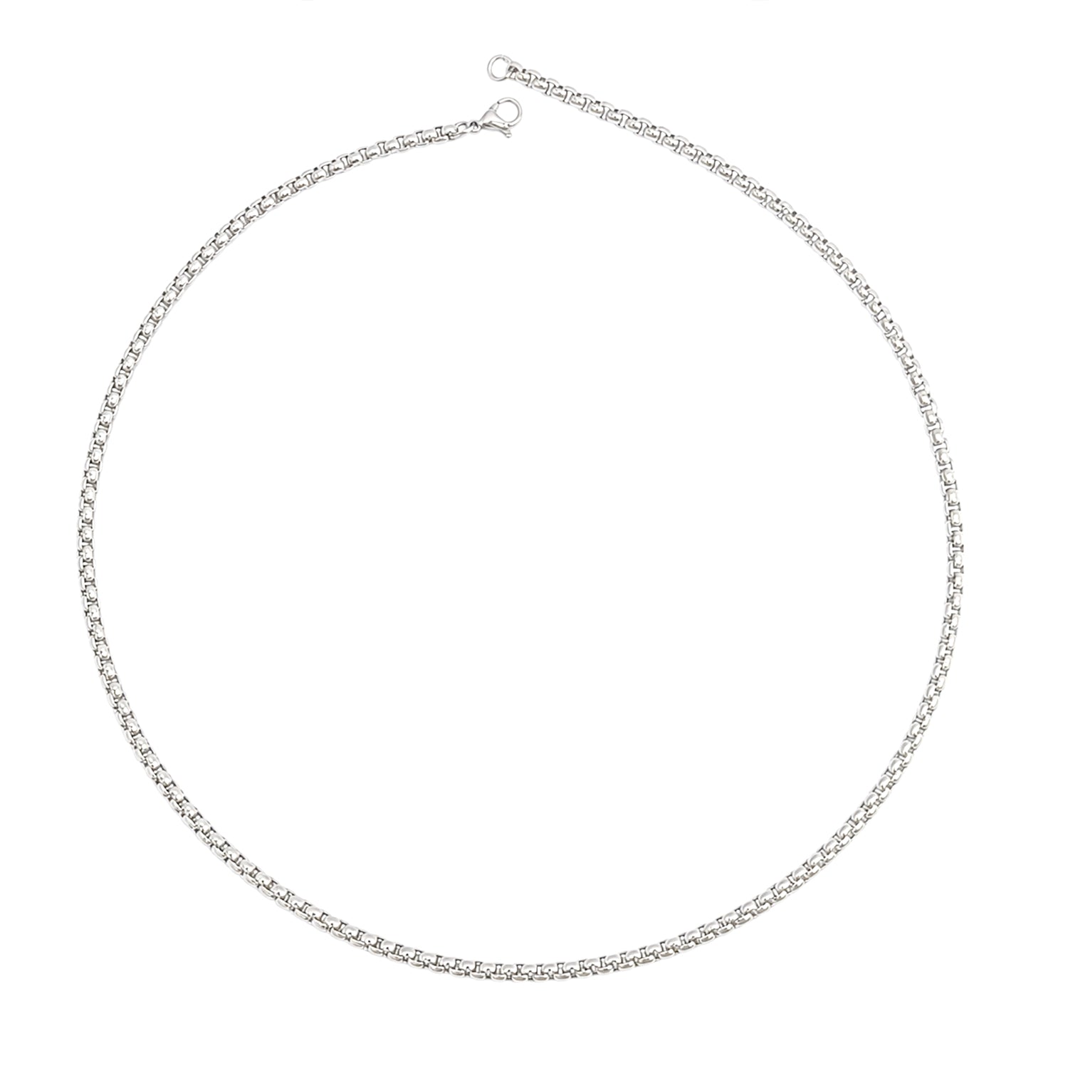 Stylish Twisted Box Link Design Stainless Steel Chain For Men & Women