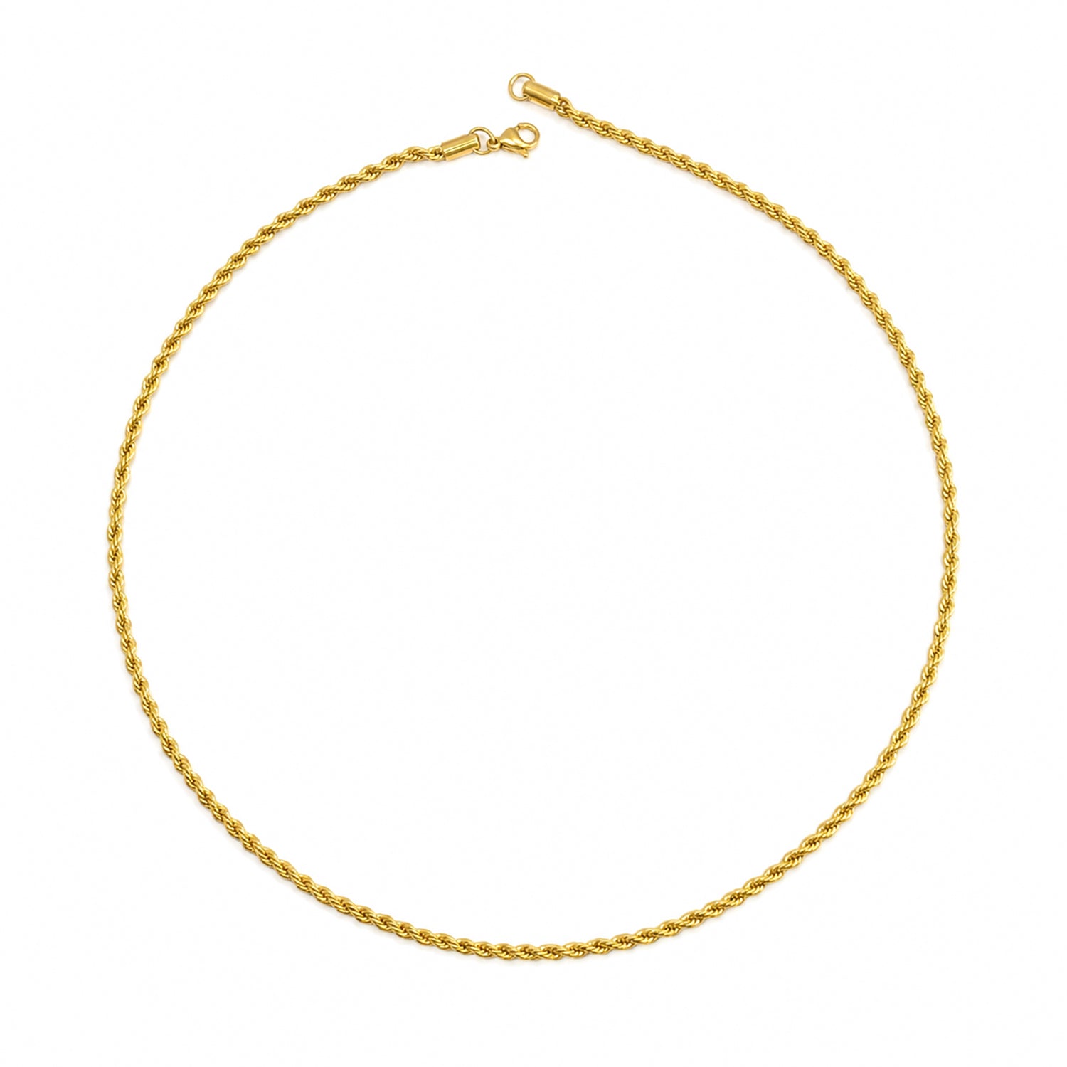 Stylish Twisted Rope InterLink Design Stainless Steel Chain For Men & Women