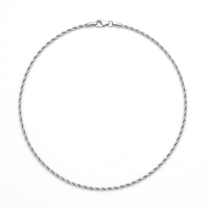 Stylish Metal Rope Design Stainless Steel Chain For Men & Women