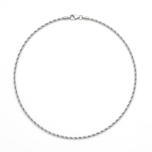 Stylish Metal Rope Design Stainless Steel Chain For Men & Women