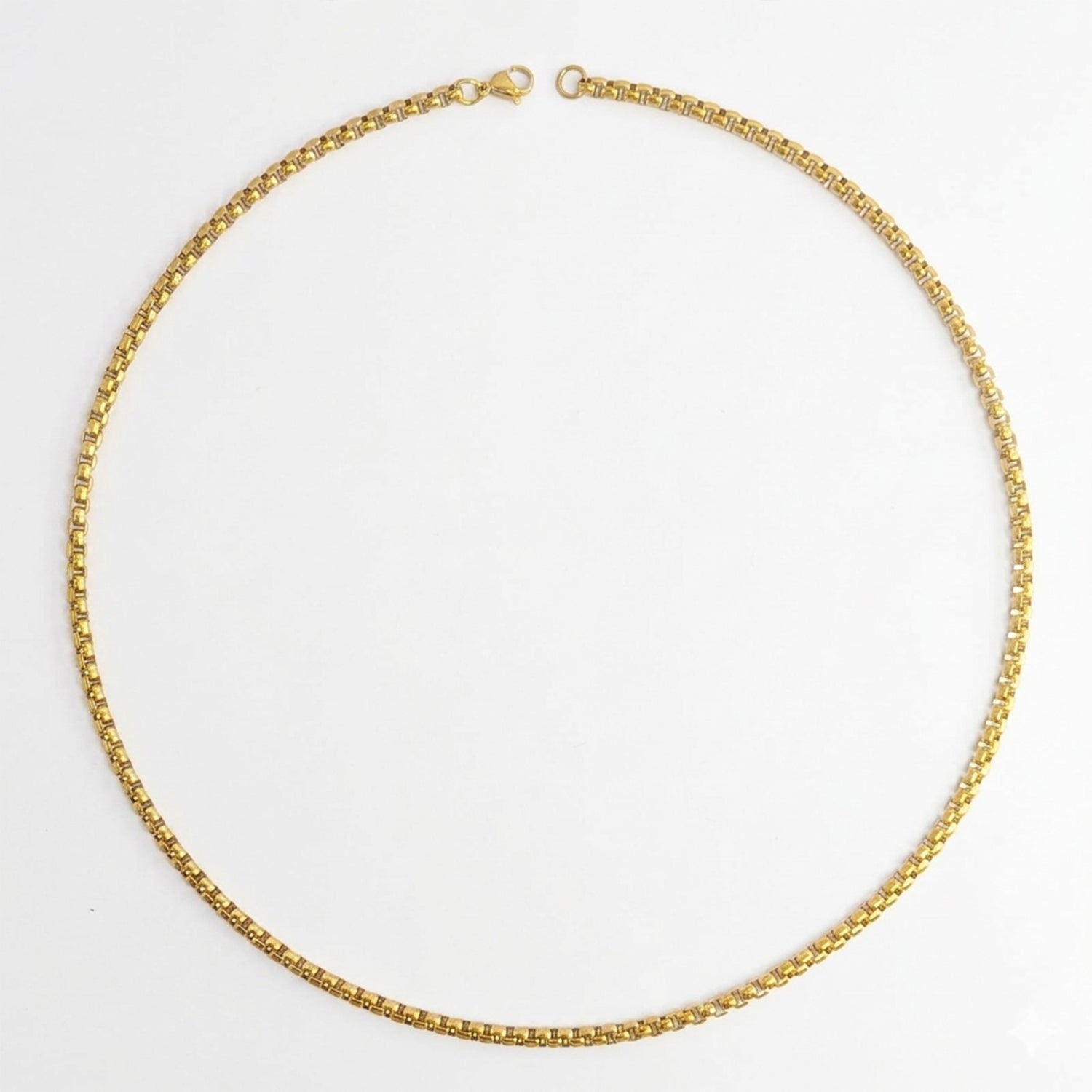 Stylish Interlock  Design Stainless Steel Snake Chain For Men & Women