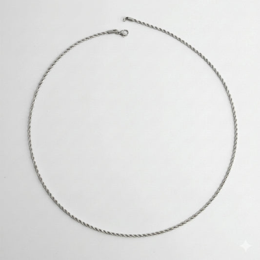 Stylish Twisted Srink Design Stainless Steel Snake Chain For Men & Women