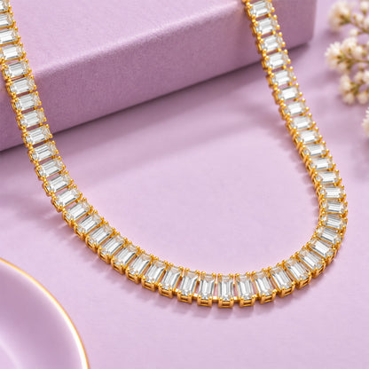 CZ Strand 2.5 x 5 Alloy Ad Mala Chain for Girls & Women's