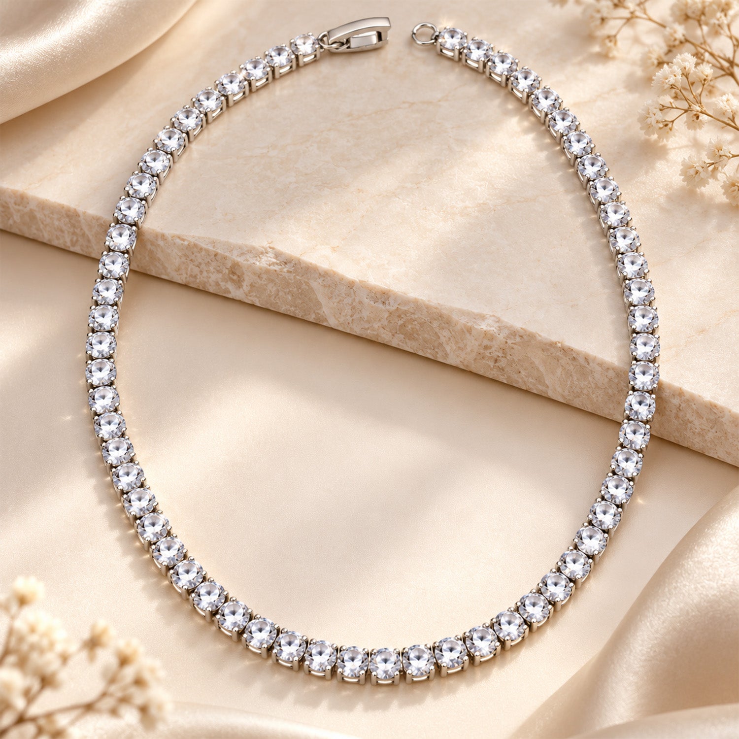 Square Strand R Mala Alloy Chain for Girls & Women's