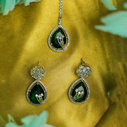 Ethnic AD Stone Striking Teardrop Stones