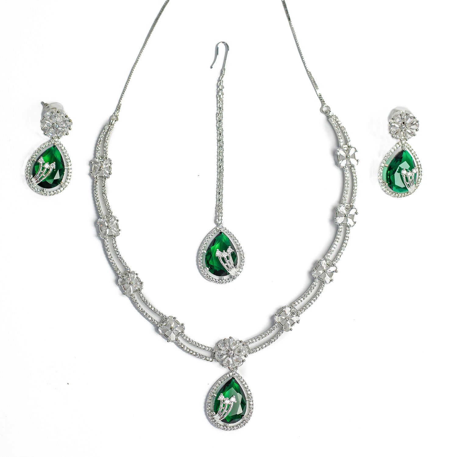 Ethnic AD Stone Striking Teardrop Stones