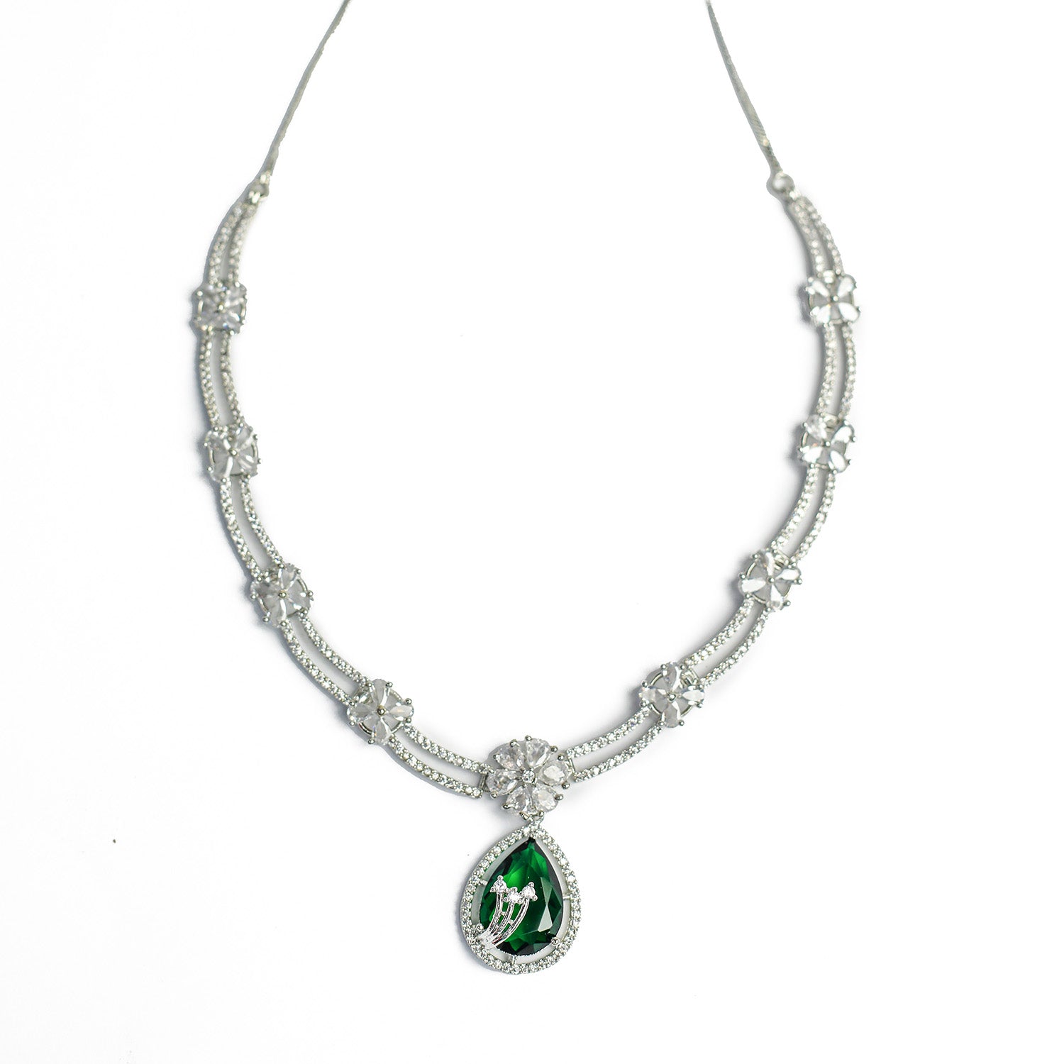 Ethnic AD Stone Striking Teardrop Stones