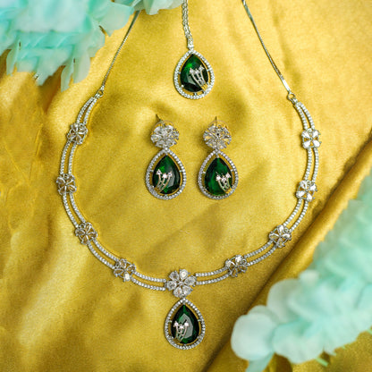 Ethnic AD Stone Striking Teardrop Stones