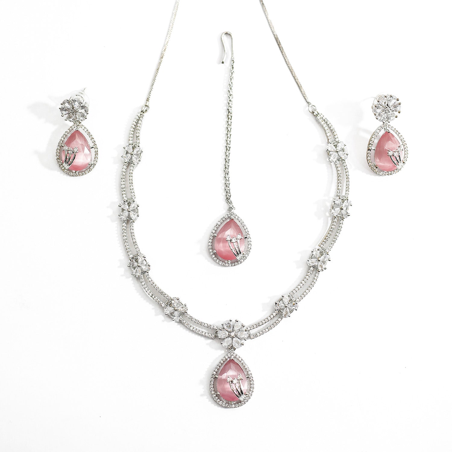 Ethnic AD Stone Striking Teardrop Stones