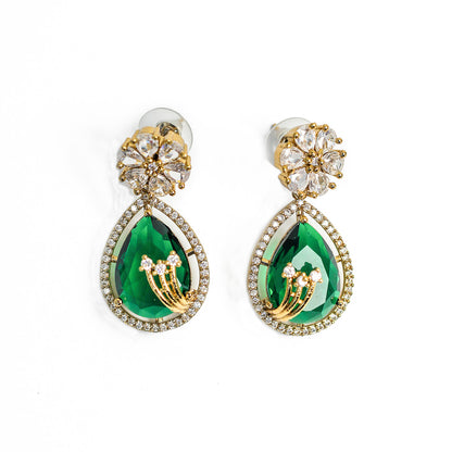 Ethnic AD Stone Striking Teardrop Stones