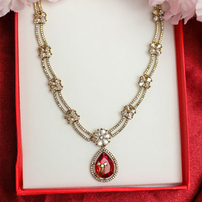 Ethnic AD Stone Striking Teardrop Stones