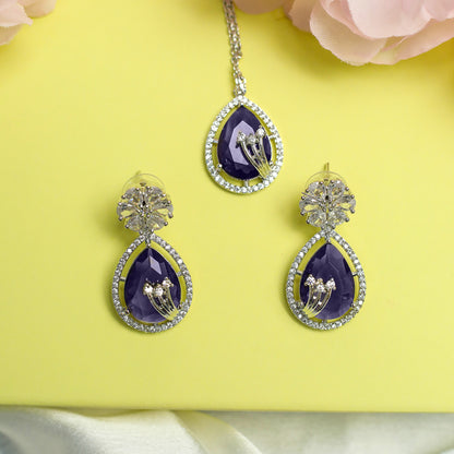 Ethnic AD Stone Striking Teardrop Stones