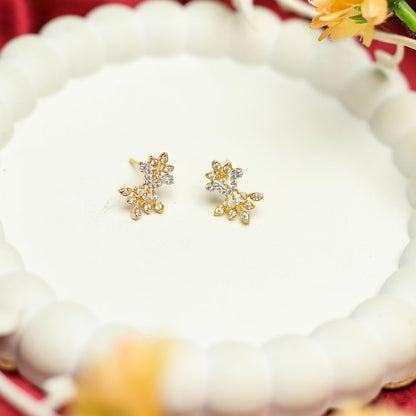 AURIE Bloom Strand American Diamond Mangalsutra with Earrings