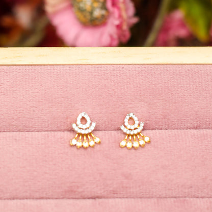 AURIE Snow Strand American Diamond Mangalsutra with Earrings