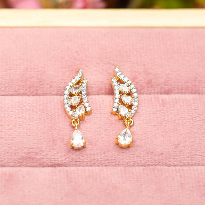AURIE Paradise American Diamond Mangalsutra with Earrings