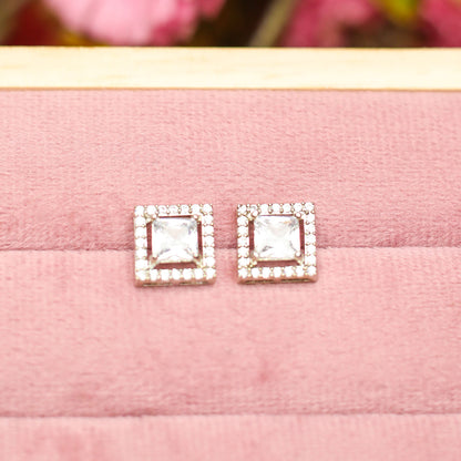 AURIE Snow Stone American Diamond Mangalsutra with Earrings