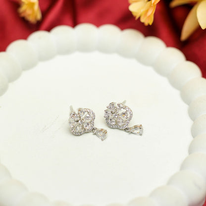 AURIE Enticing American Diamond Mangalsutra with Earrings
