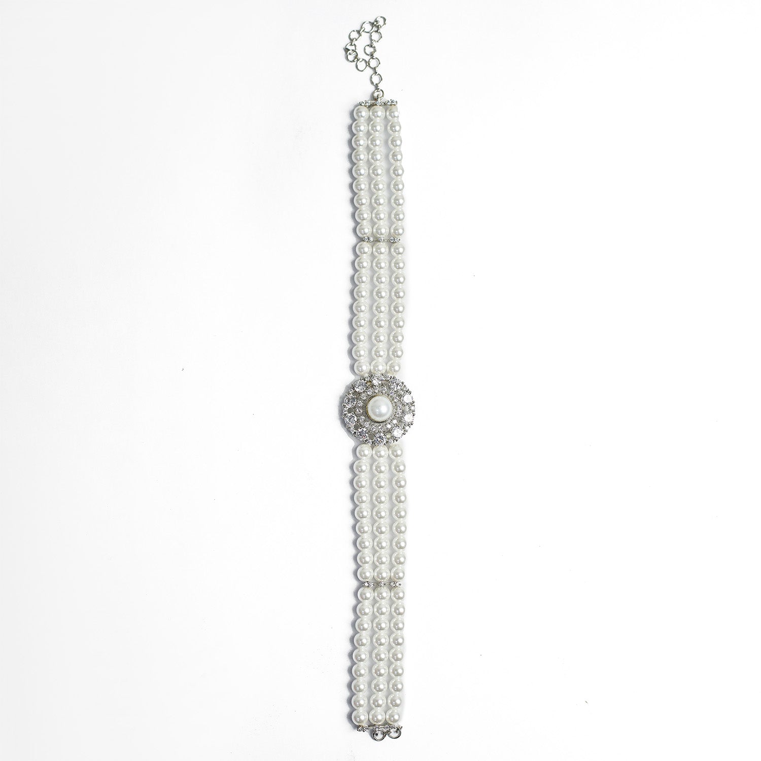 Multi-Strand Pearl Choker Necklace Set for Girls & Women's