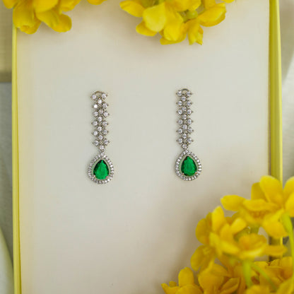 Striking Floral Lightning AD Stones Necklace for Girls & Women's