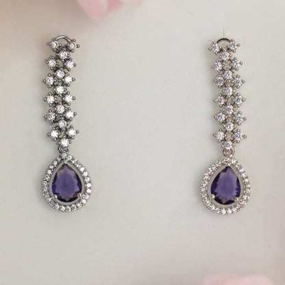 Striking Floral Lightning AD Stones Necklace for Girls & Women's