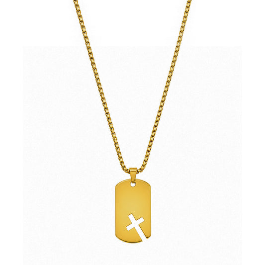 Cut-Out Cross Pattern Pendant For Men & Boys