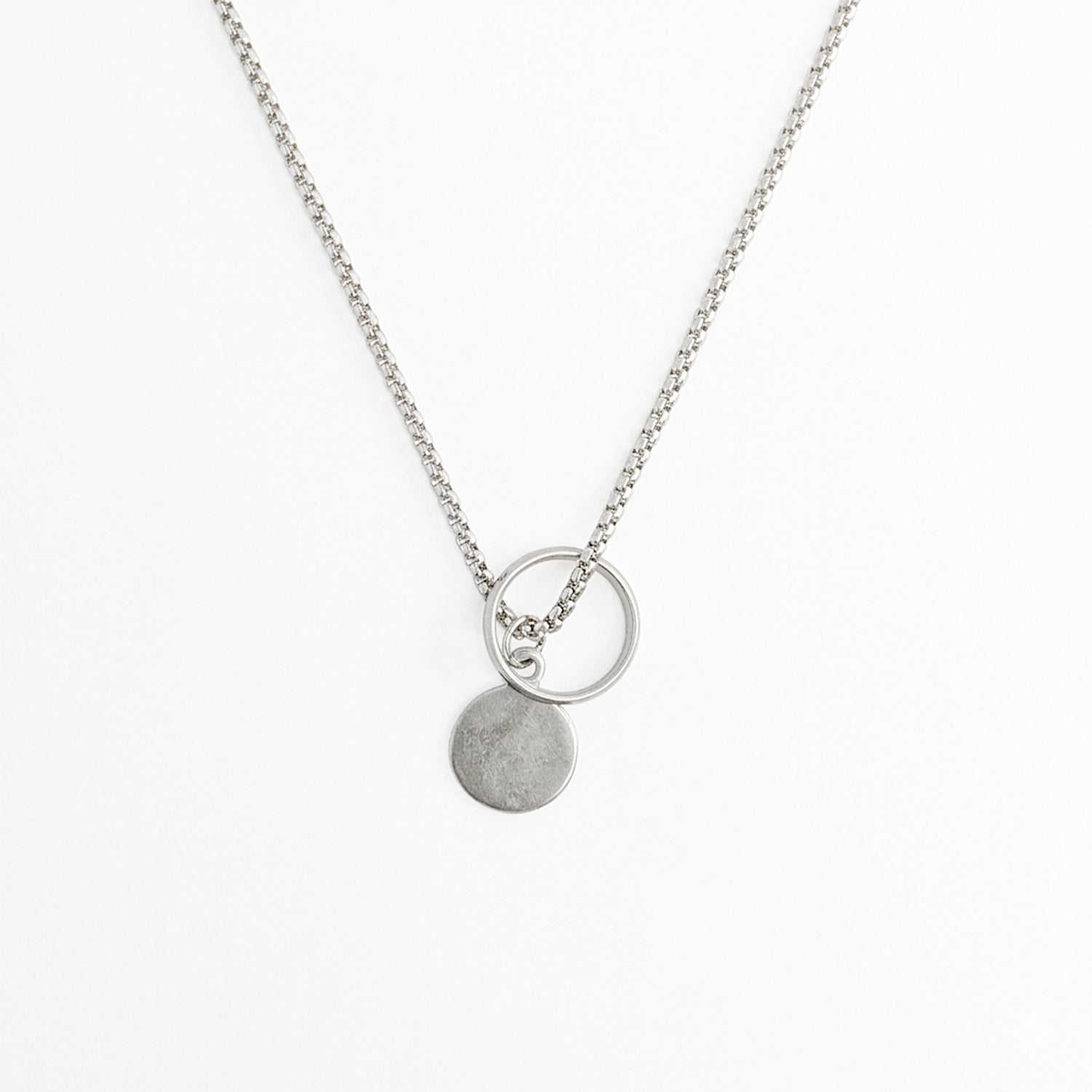 Stylish Ring And Coin Neck Chain Pendant for Men & Women