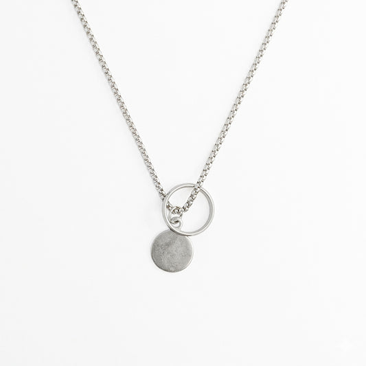 Stylish Ring And Coin Neck Chain Pendant for Men & Women