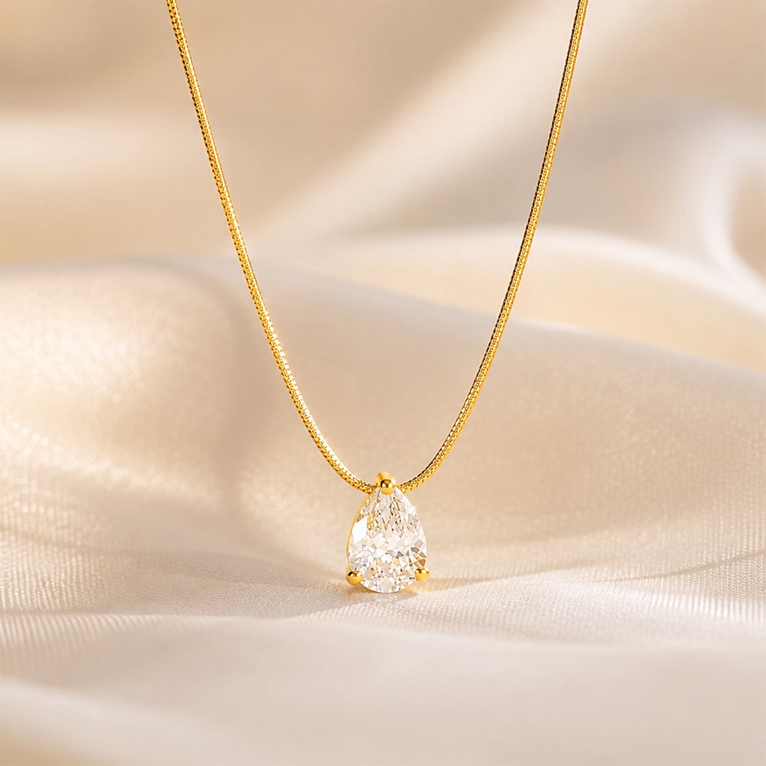 Angel Drop Central Stone Pendant for Girls & Women's